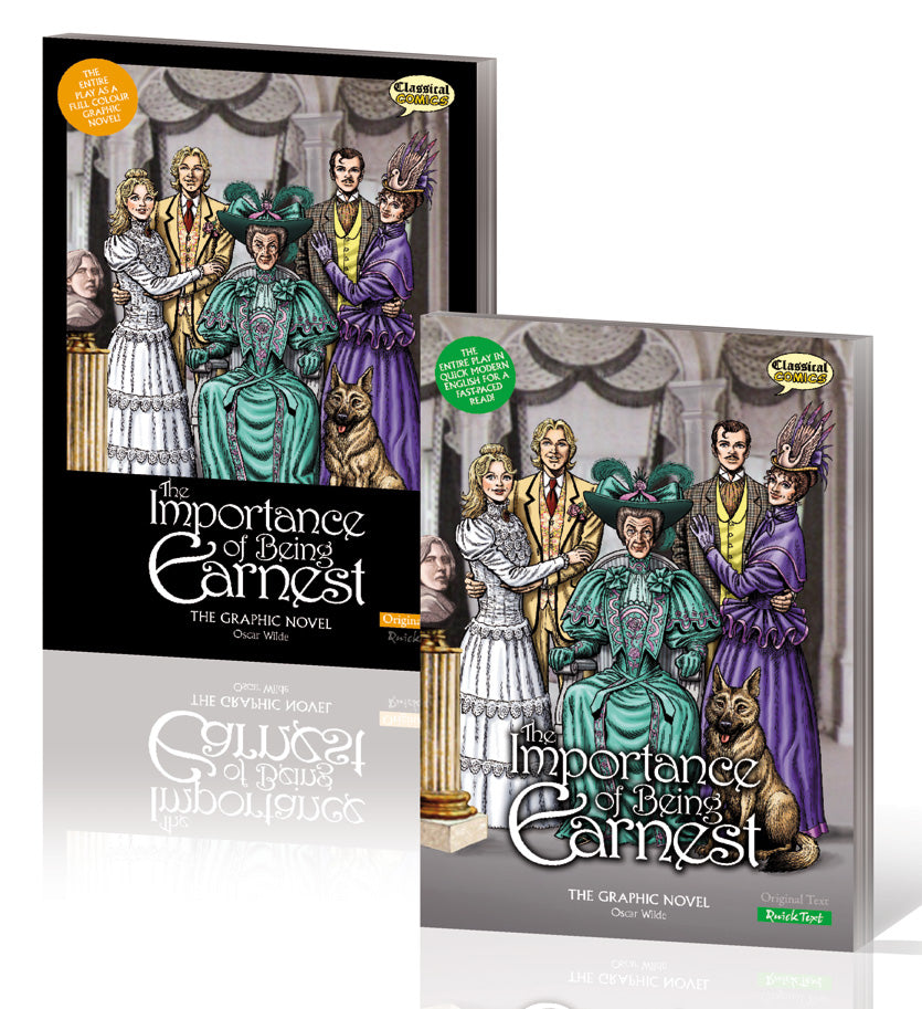An Original Text and a Quick Text version of The Importance of Being Earnest books.