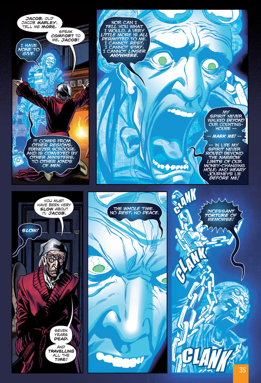 A sample Original Text interior page from A Christmas Carol.