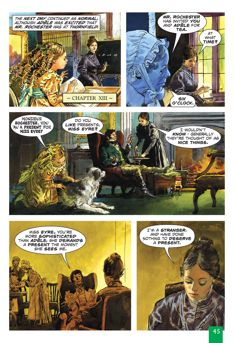 A sample Quick Text interior page from Jane Eyre.