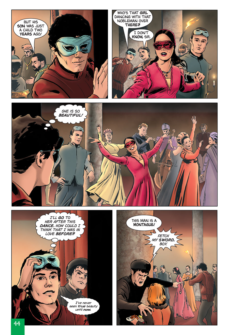 A sample Quick Text interior page from Romeo and Juliet.