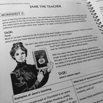 A close up of an interior page from Jane Eyre Teaching Resource Pack.