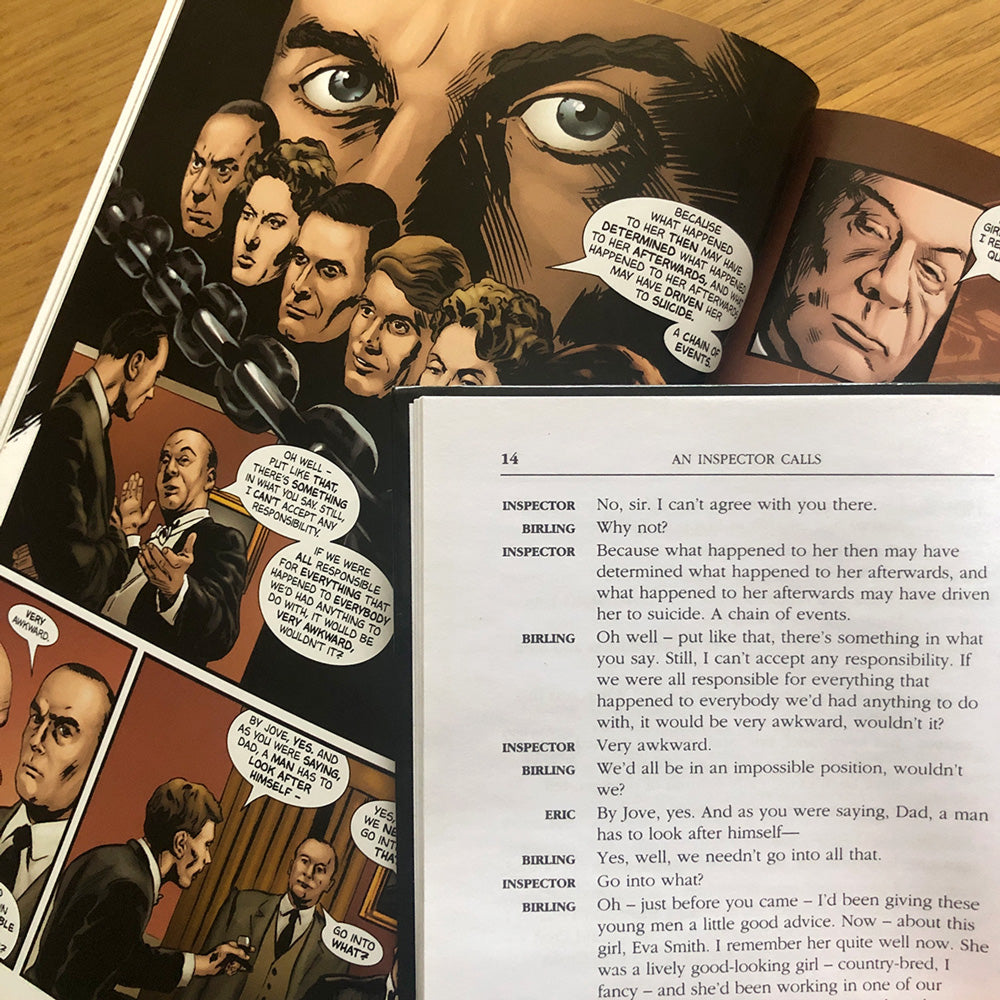 An Inspector Calls the graphic novel alongside the playscript
