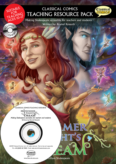 Front cover image of A Midsummer Night's Dream Teaching Resource Pack with CD.