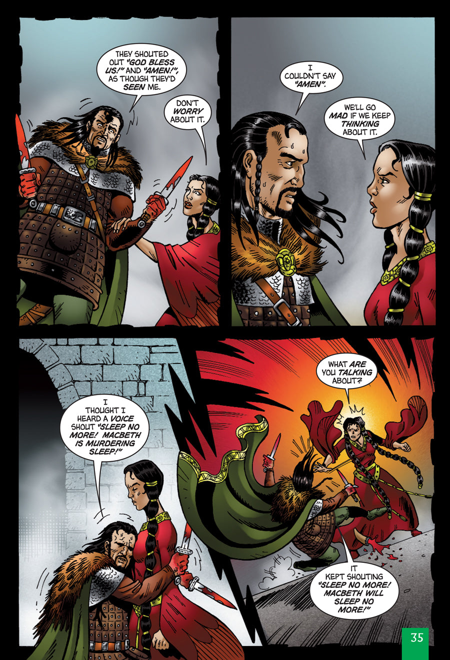 A sample Quick Text interior page from Macbeth.