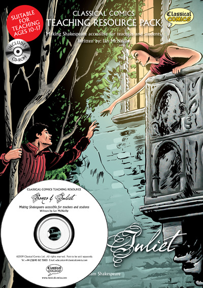 Front cover image of Romeo and Juliet Teaching Resource Pack with CD.