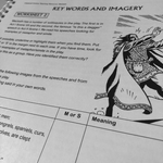 A close up of an interior page from Macbeth Teaching Resource Pack.
