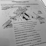 A close up of an interior page from The Tempest Teaching Resource Pack.