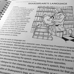 A close up of an interior page from The Tempest Teaching Resource Pack.